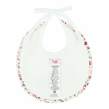White Animals Baby Bib