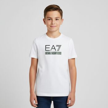 Boys White Logo T-Shirt