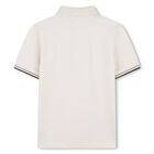Boys Mini-Me Ivory Logo Polo Shirt, 1, hi-res