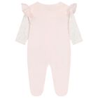 Baby Girls Pink Floral Babygrow, 1, hi-res