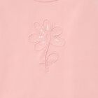 Girls Pink Flower T-Shirt, 4, hi-res
