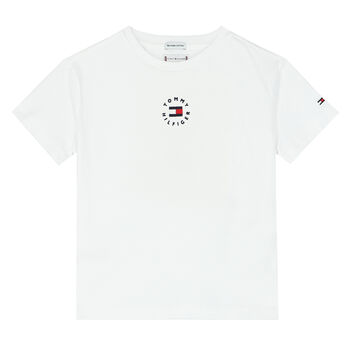 Boys White Logo T-Shirt