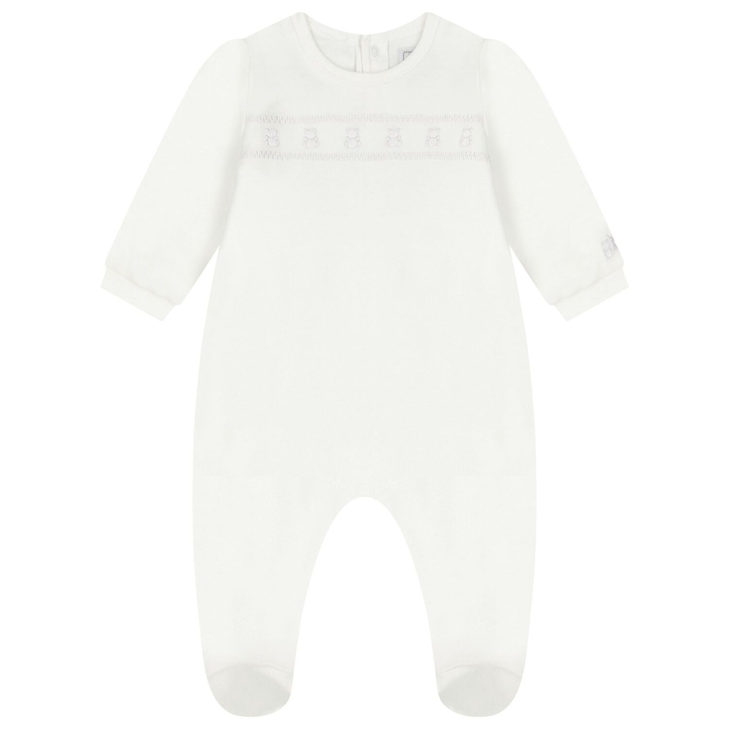 White Babygrow & Hat Set, 1, hi-res