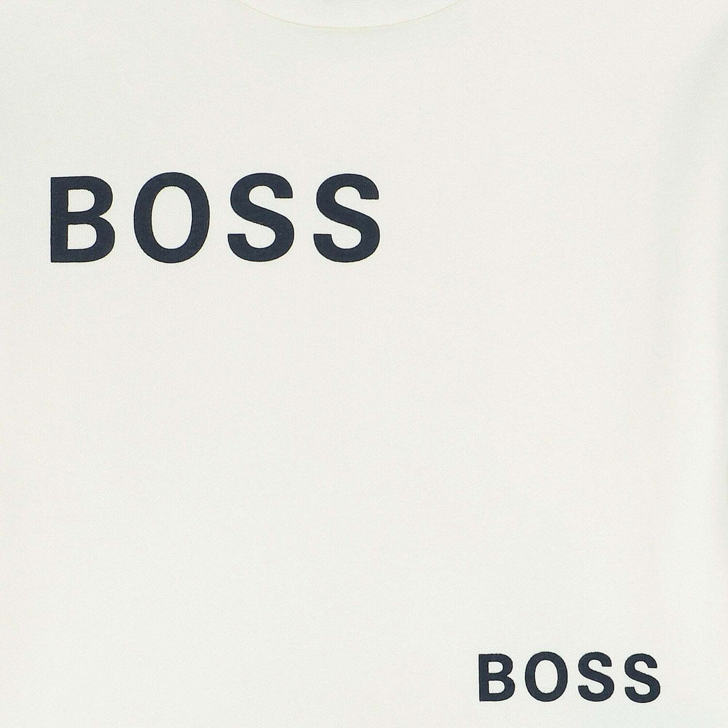 سويت شيرت بالشعار باللون العاجى للبنات, 1, hi-res