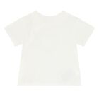 طقم شورت أولاد بالشعار باللون العاجي والبيج, 1, hi-res