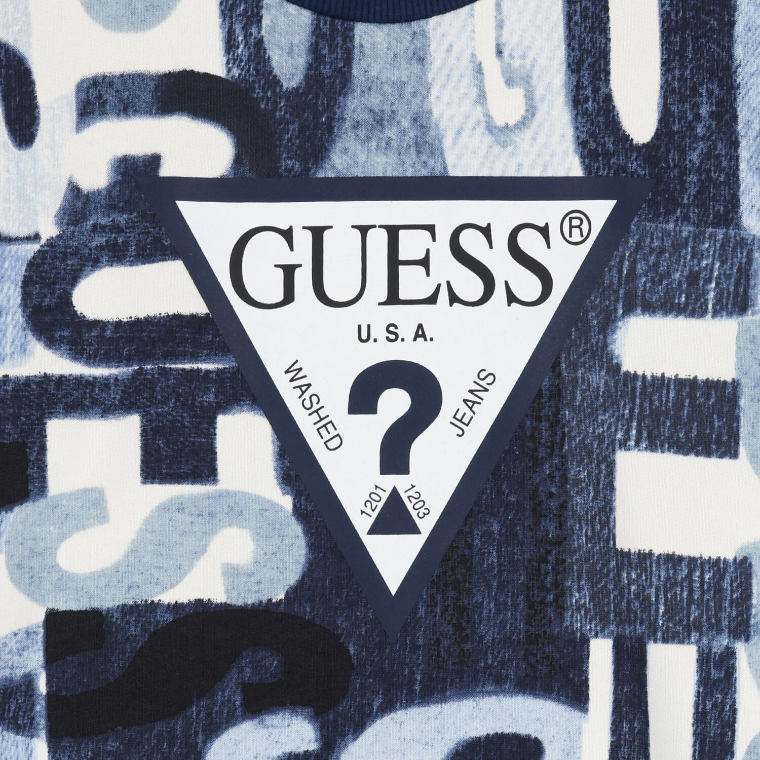 سويت شيرت باللون الازرق بالشعار للأولاد, 2, hi-res