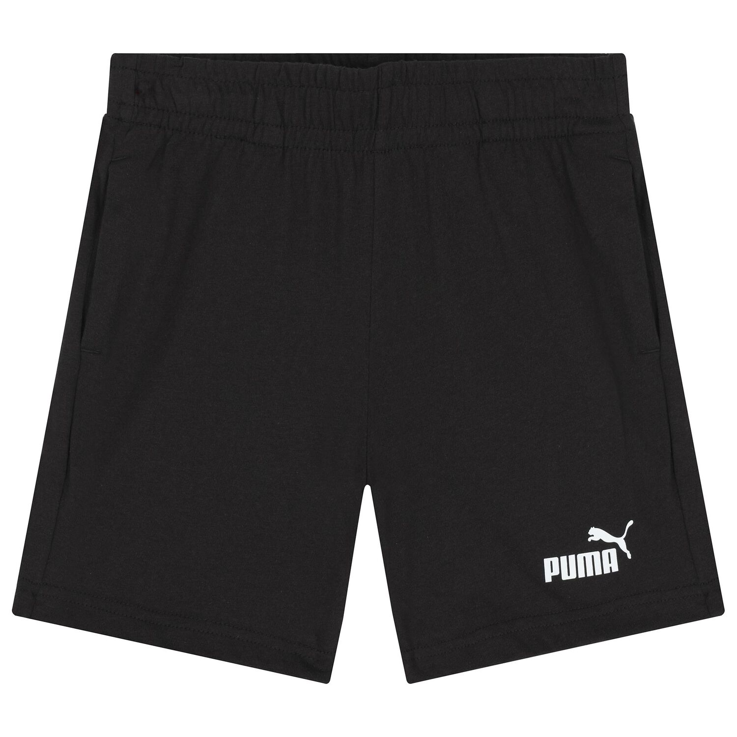 Boys White & Black Logo Shorts Set, 1, hi-res