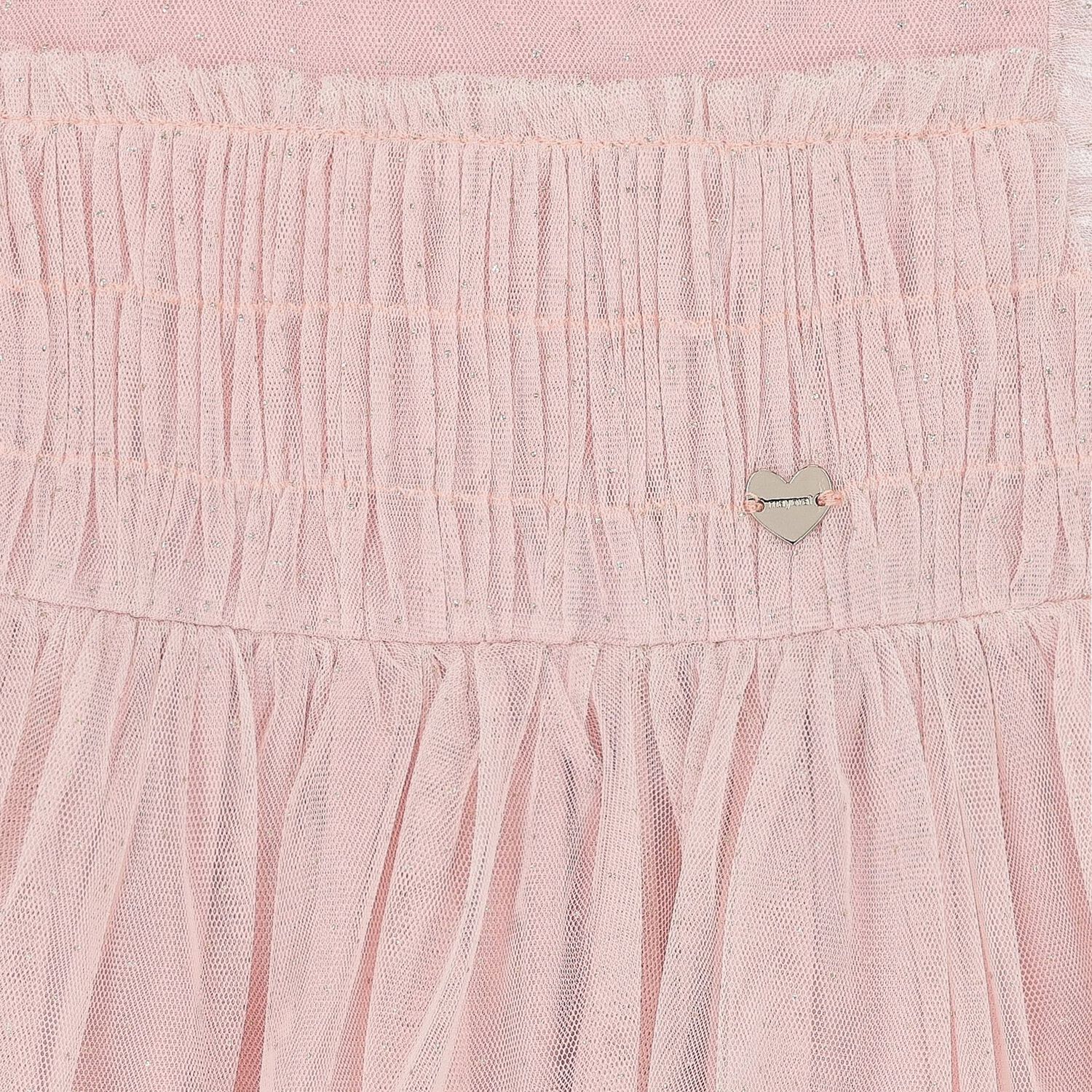 Younger Girls Pink Tulle Dress Set, 1, hi-res image number null