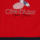 فستان بنات بالشعار باللون الأبيض والأحمر, 1, hi-res