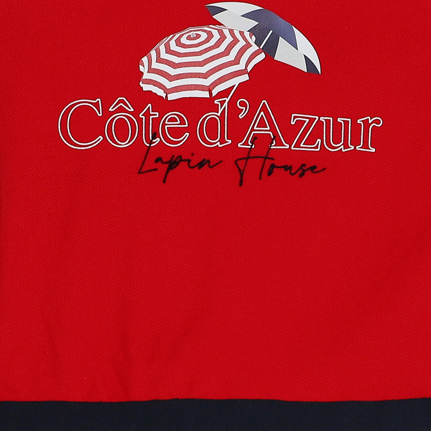 فستان بنات بالشعار باللون الأبيض والأحمر, 1, hi-res