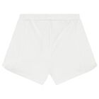 Girls White Shorts, 3, hi-res