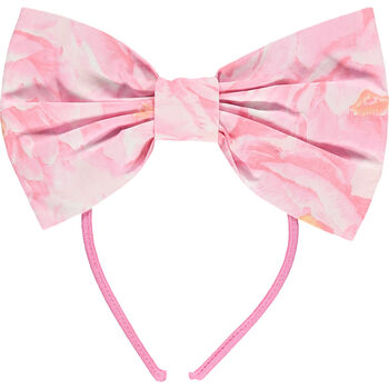 Girls Pink Floral Hairband