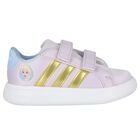 Girls Lilac Disney Elsa Logo Trainers, 1, hi-res