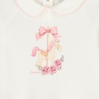 Baby Girls Ivory & Pink Carousel Babygrow Gift Set, 1, hi-res