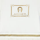 Girls White Logo Dress, 1, hi-res