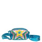 Girls Blue Metallic Star Bag, 1, hi-res
