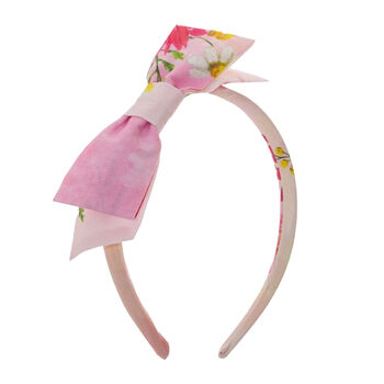 Girls Pink Floral Headband