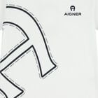 Youngers Boys White & Navy Blue Logo Shorts Set, 1, hi-res