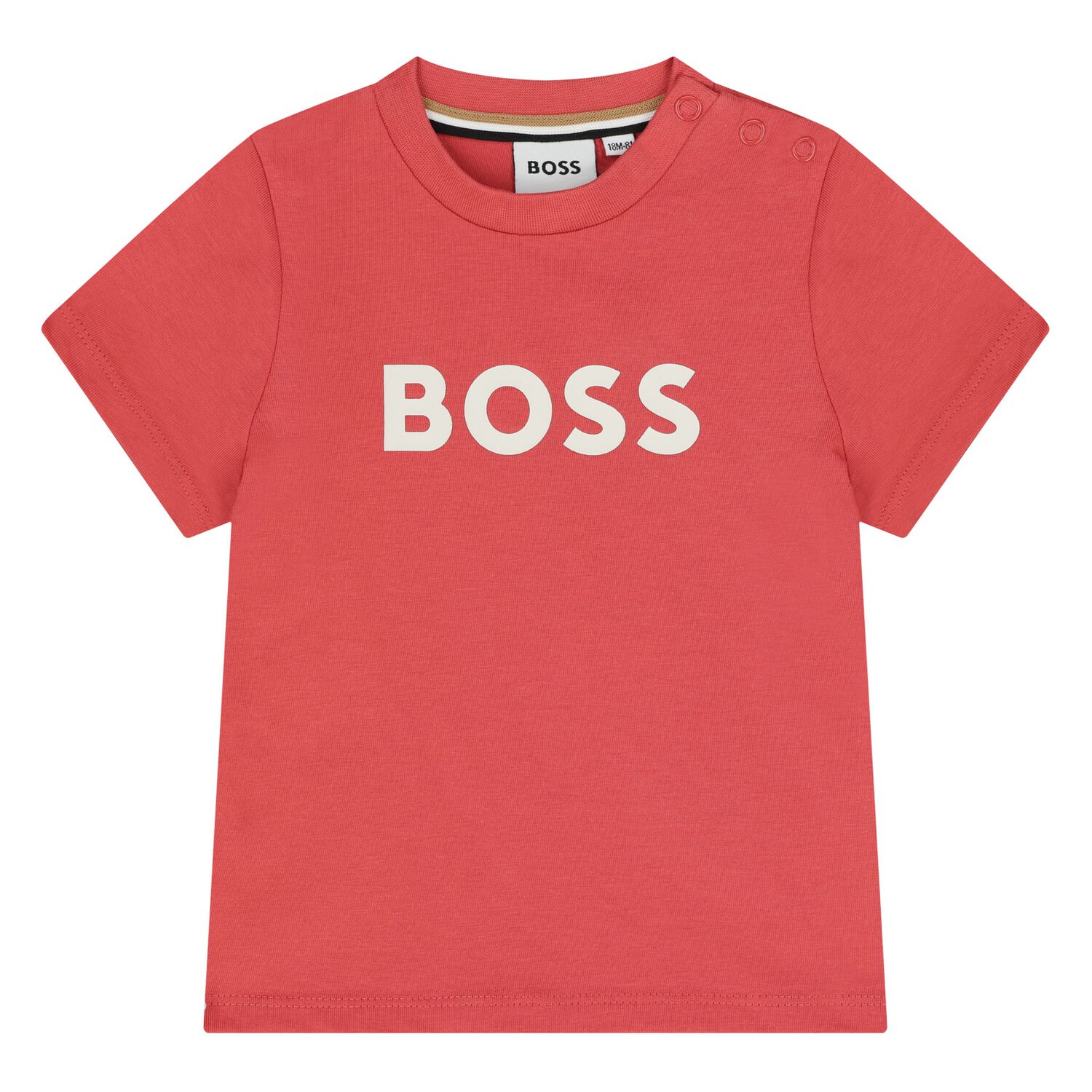 Younger Boys Mini Me Red Logo T-Shirt, 6, hi-res