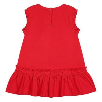 Younger Girls Red Shell Dress
