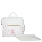 White & Pink Logo Baby Changing Bag ( 42cm ), 1, hi-res