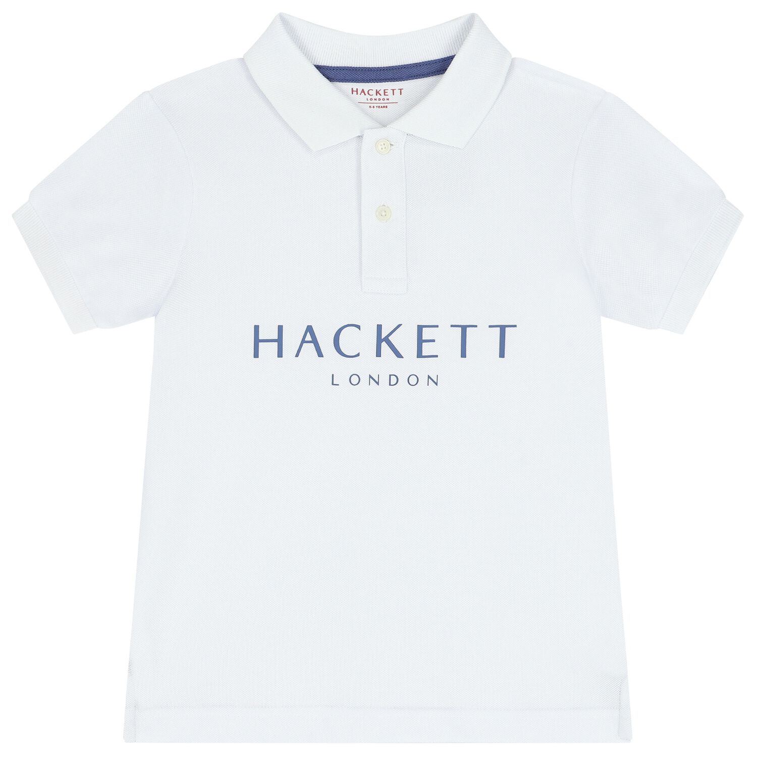 Boys White Logo Polo Shirt, 1, hi-res