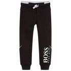 Boys Black Logo Joggers, 2, hi-res