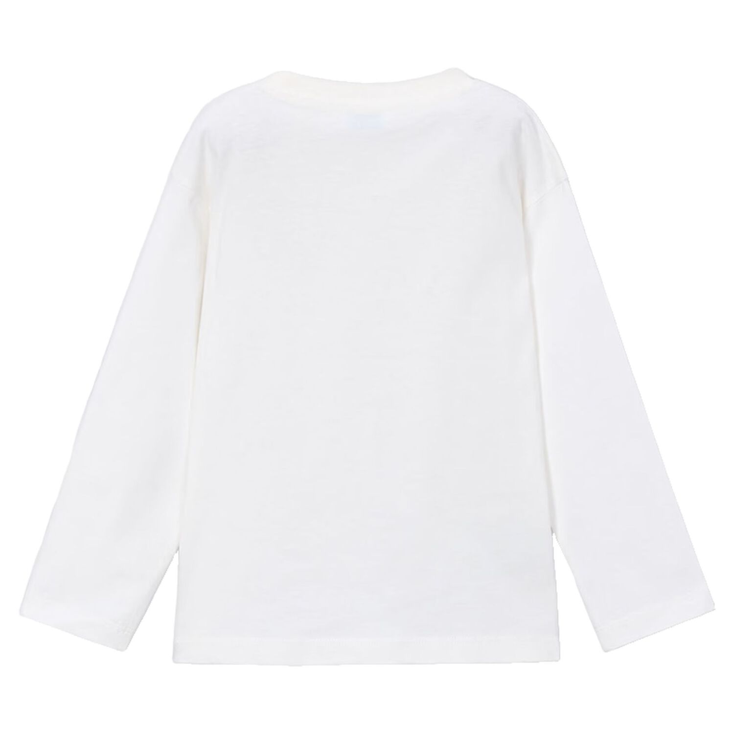 Boys Ivory Dog Long Sleeve Top, 1, hi-res
