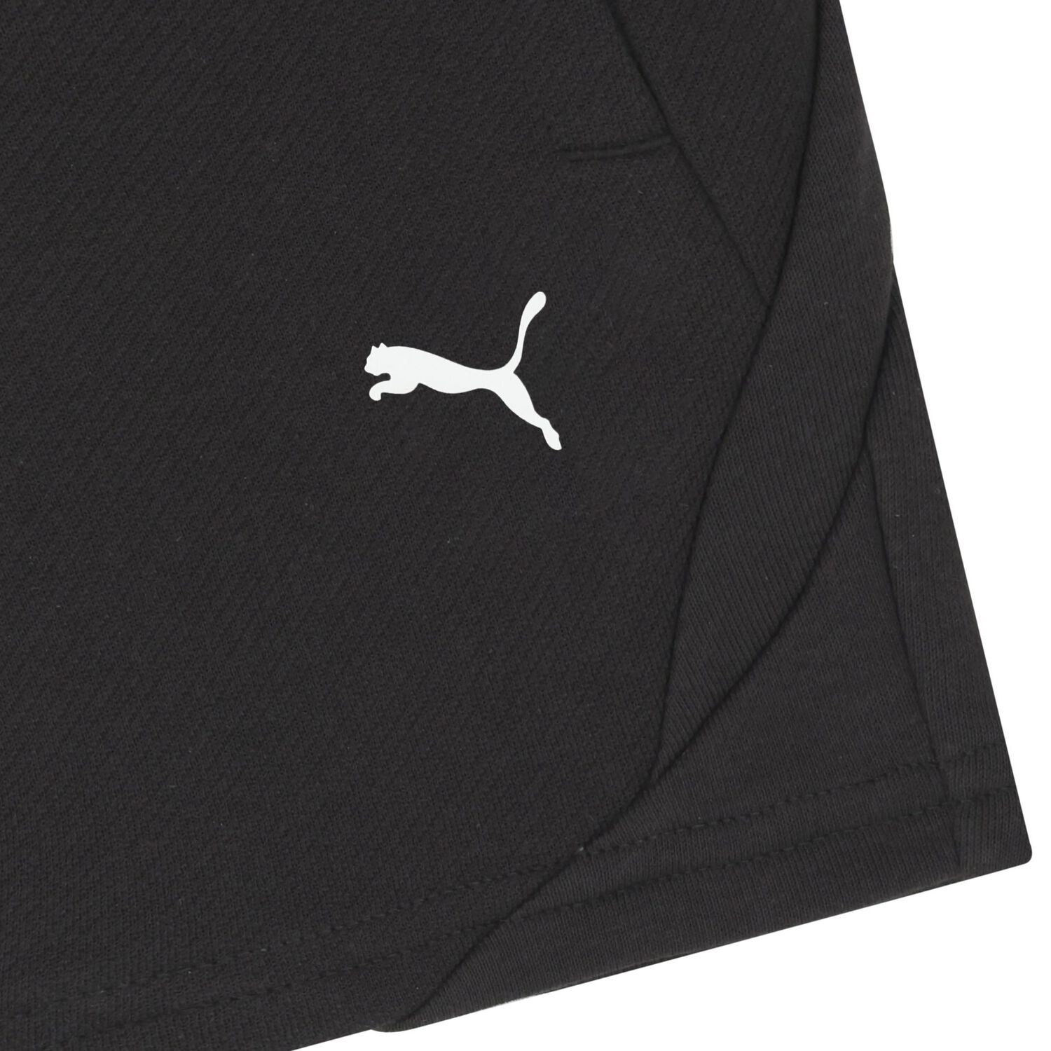 Boys Black Logo Shorts, 1, hi-res