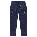 Girls Navy Blue Embellished Tracksuit, 1, hi-res