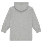 Grey Logo Web Striped Hooded Top, 1, hi-res
