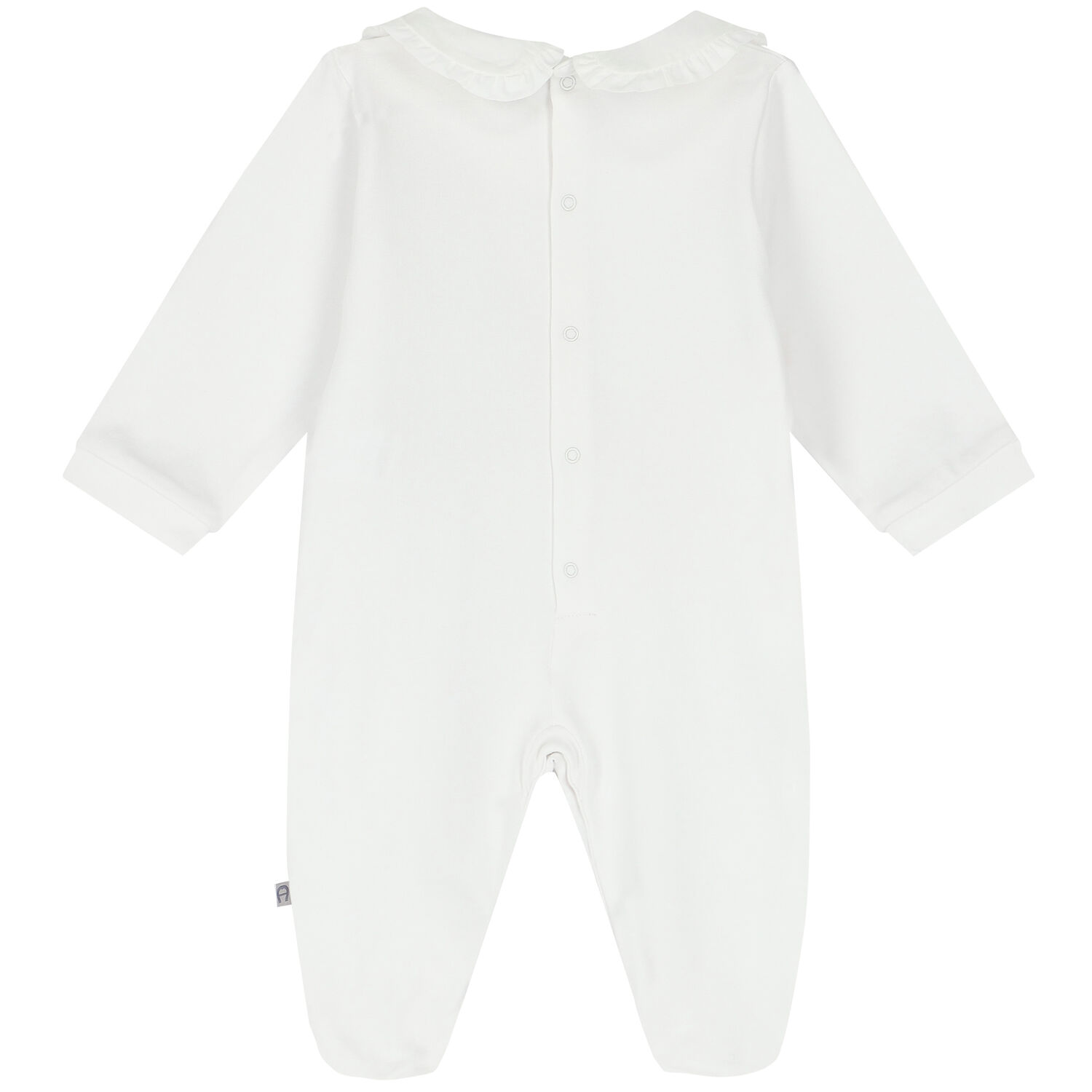 أفرول بشعار تيدي باللون الأبيض للبنات , 1, hi-res