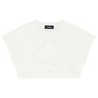 تيشيرت بنات بالشعار باللون العاجى , 1, hi-res