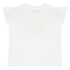 Younger Girls White & Pink Logo Shorts Set, 1, hi-res