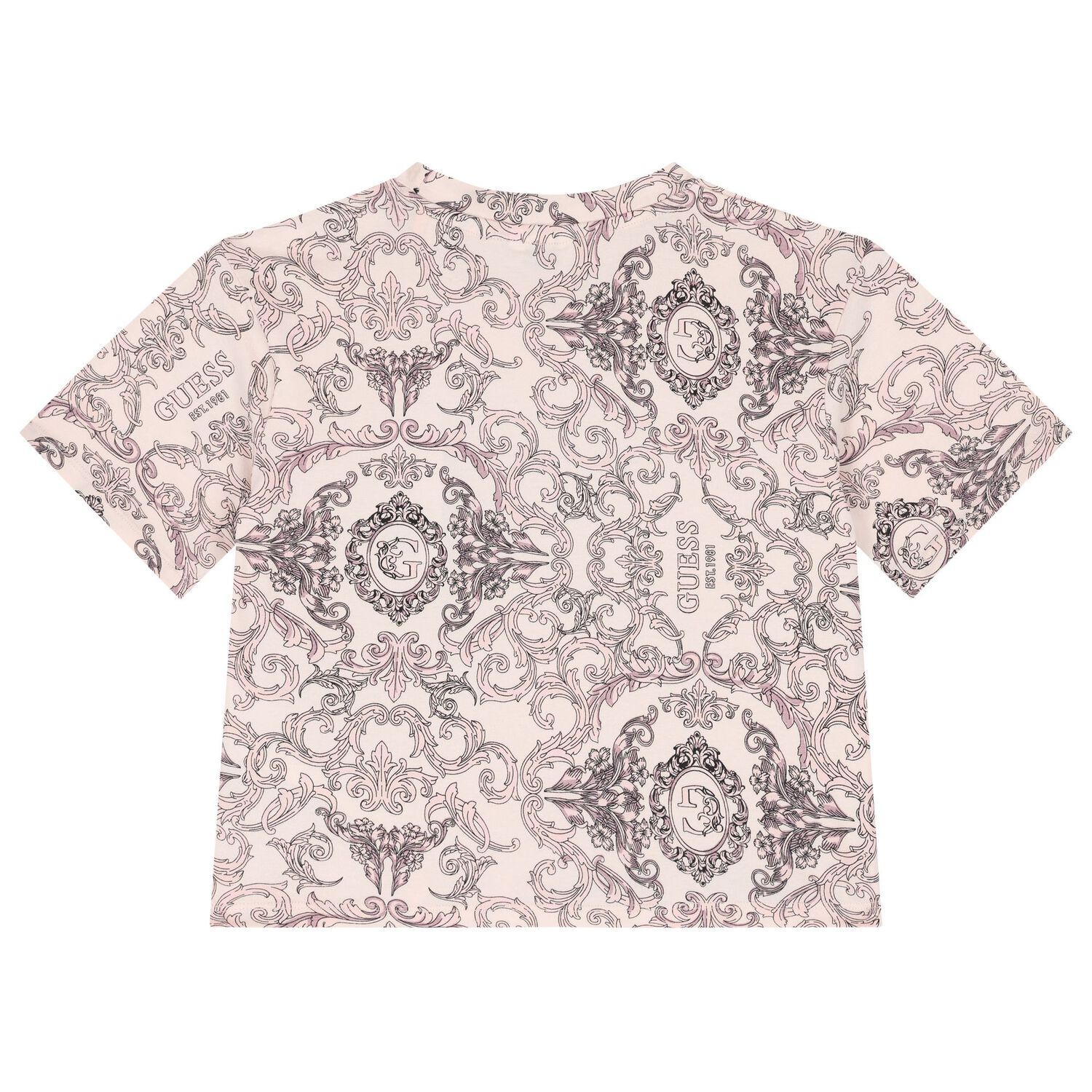 تيشيرت بالشعار باللون وردى للبنات, 1, hi-res image number null