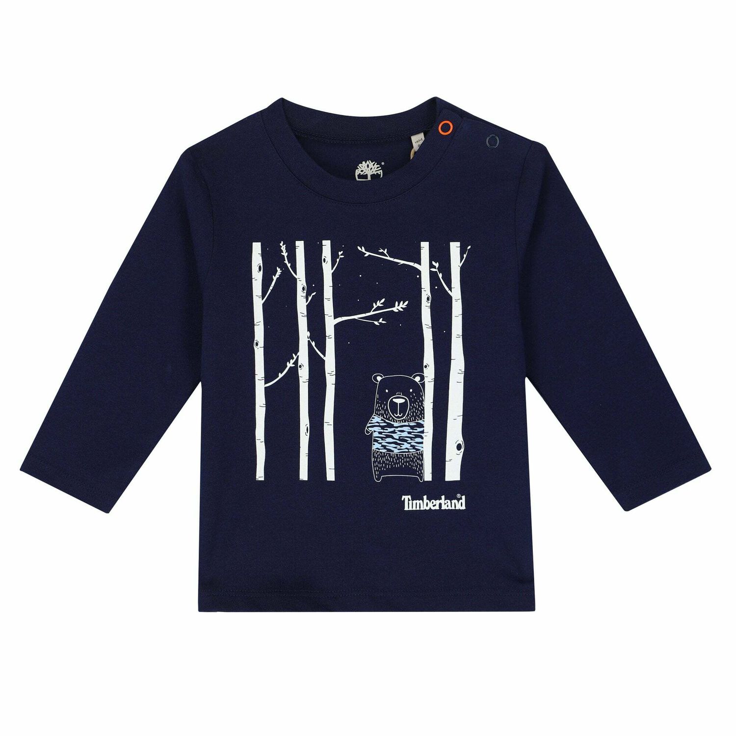 Younger Boys Navy Long Sleeve Top, 2, hi-res