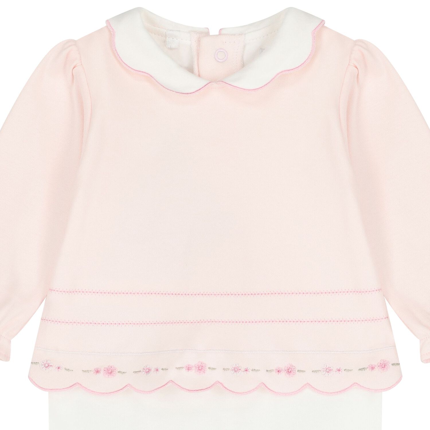 Baby Girls Pink Floral Babygrow Set, 1, hi-res image number null