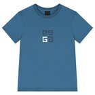 Boys Blue Logo T-Shirt, 1, hi-res