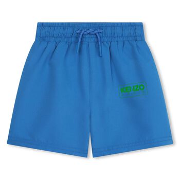 Younger Boys Blue Logo Swim Shorts