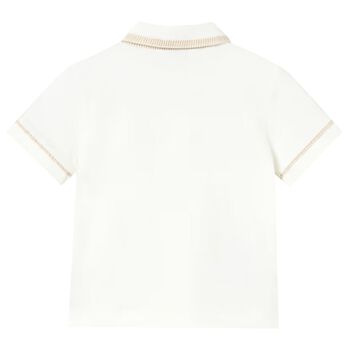 Younger Boys Ivory Boat Polo Shirt