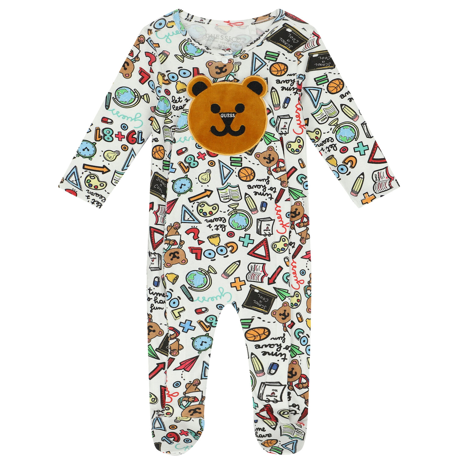 أفرول أولاد بشعار تيدى باللون الابيض, 1, hi-res