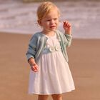 Younger Girls White Tulle Dress, 1, hi-res