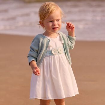 Younger Girls White Tulle Dress