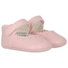 Baby Girls Pink Leather Pre Walker Shoes, 1, hi-res