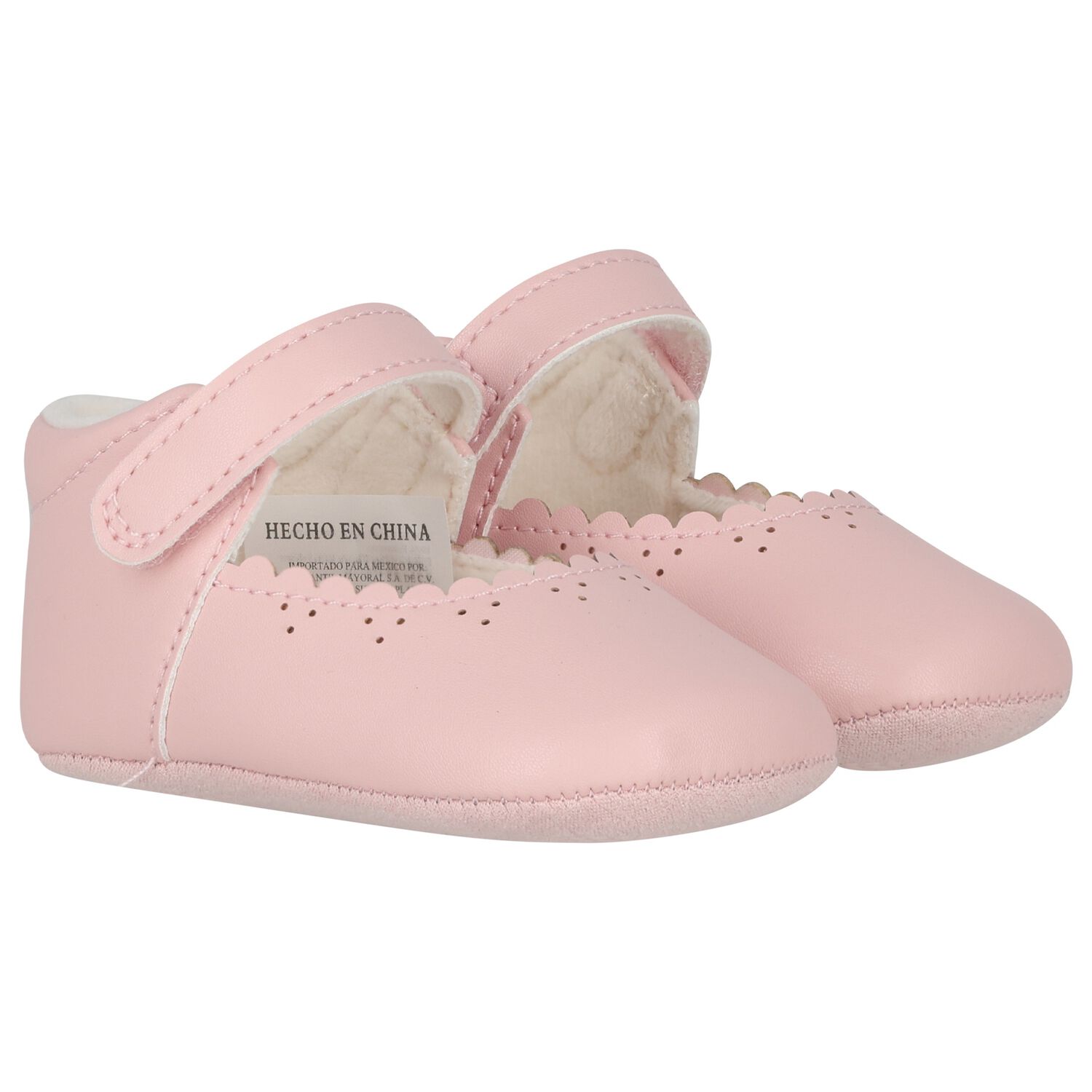 Baby Girls Pink Leather Pre Walker Shoes, 1, hi-res