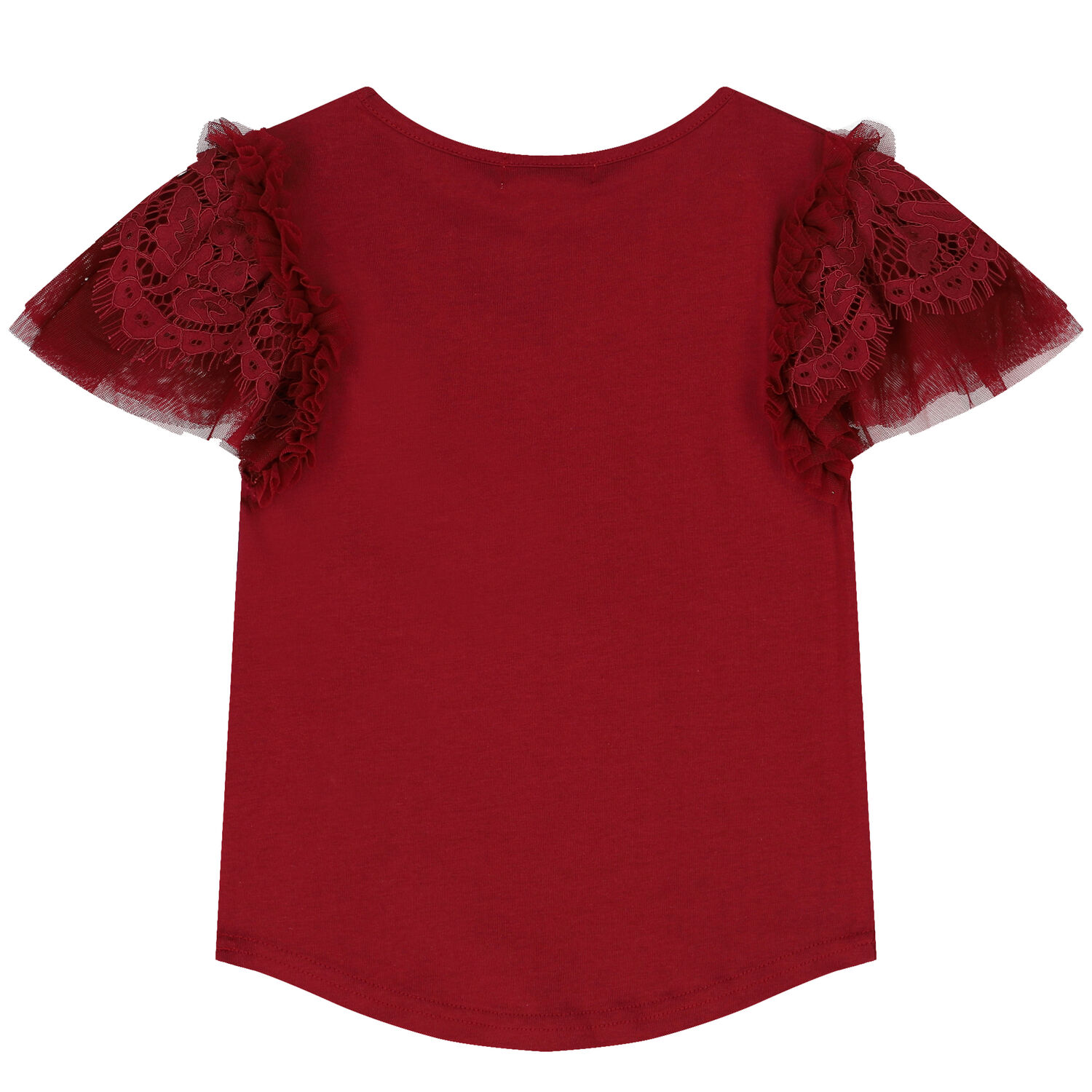 توب بنات دانتيل باللون الأحمر, 3, hi-res image number null