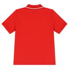 Boys Red Logo Polo Shirt, 4, hi-res