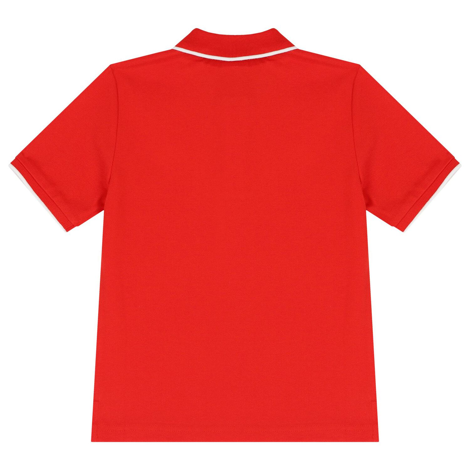 Boys Red Logo Polo Shirt, 4, hi-res image number null