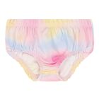 طقم بنات فستان بالشعار متعدد الألوان, 1, hi-res