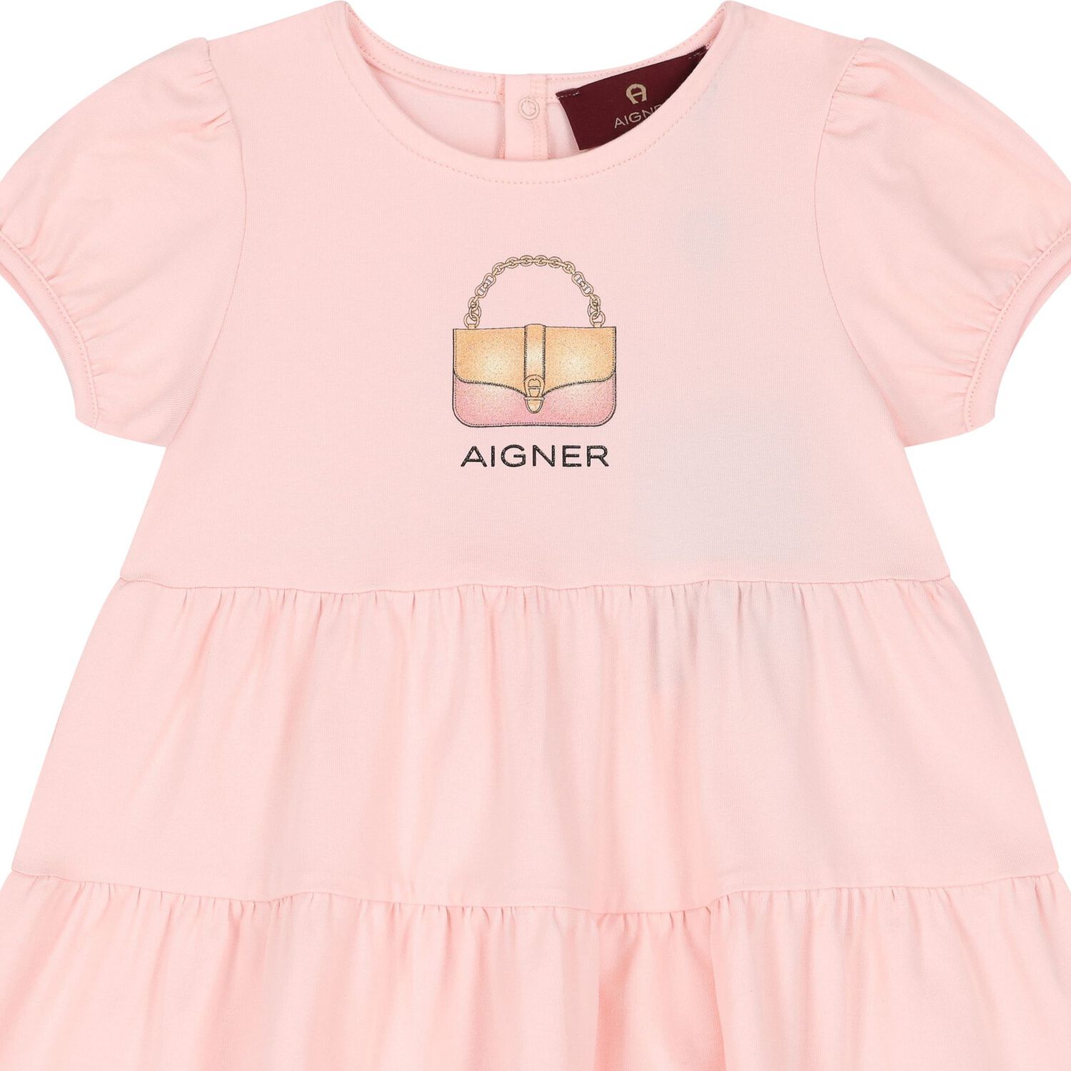 فستان بنات بالشعار  باللون الوردى, 2, hi-res